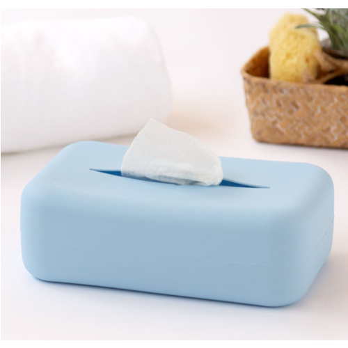 KIOKIDS PORTA TOALLITAS SILICONA AZUL