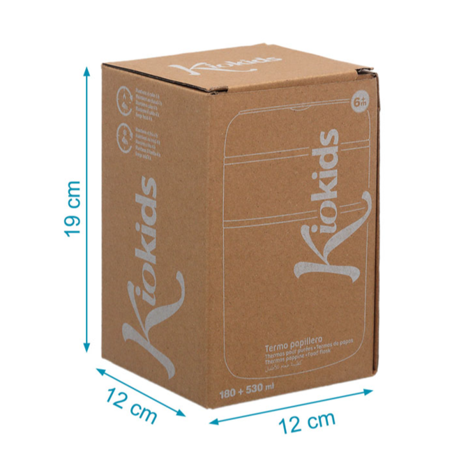 KIOKIDS TERMO 710ML ACERO INOXIDABLE SALVIA