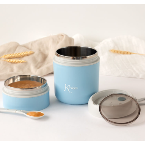 KIOKIDS TERMO 710ML ACERO INOXIDABLE AZUL