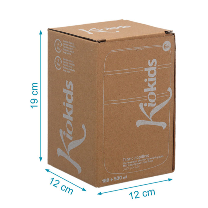 KIOKIDS TERMO 710ML ACERO INOXIDABLE AZUL