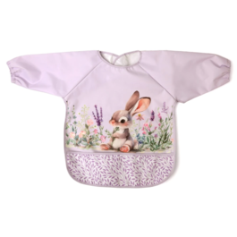 KIOKIDS BABERO IMPERMEABLE CON MANGAS CONEJO LAVANDA