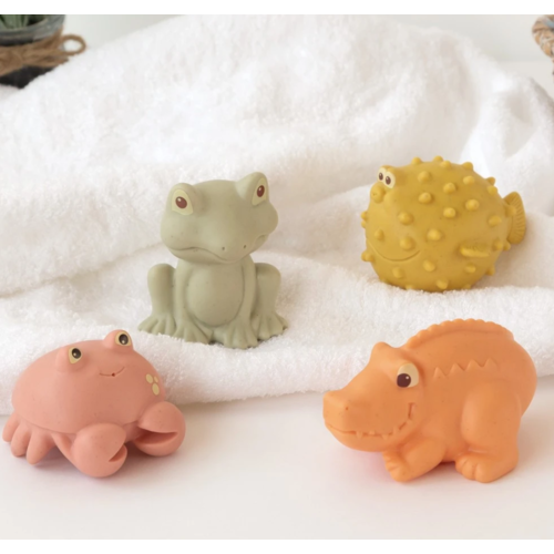 KIOKIDS SET DE 4 ANIMALITOS ANTIMOHO PARA EL BAÑO