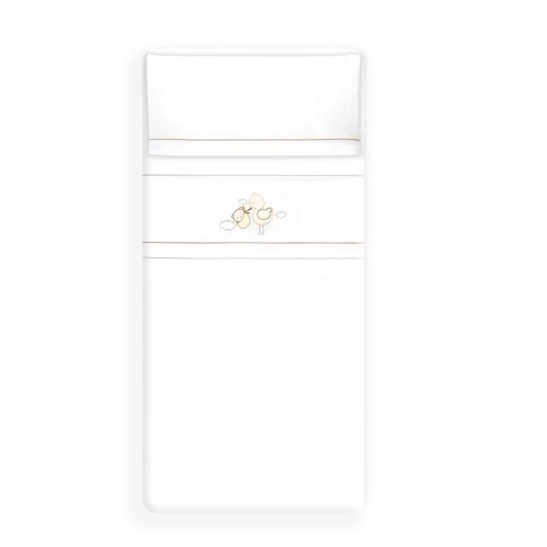 INTERBABY TRIPTICO MINICUNA CIGUEÑA OSO BCO/BEIG