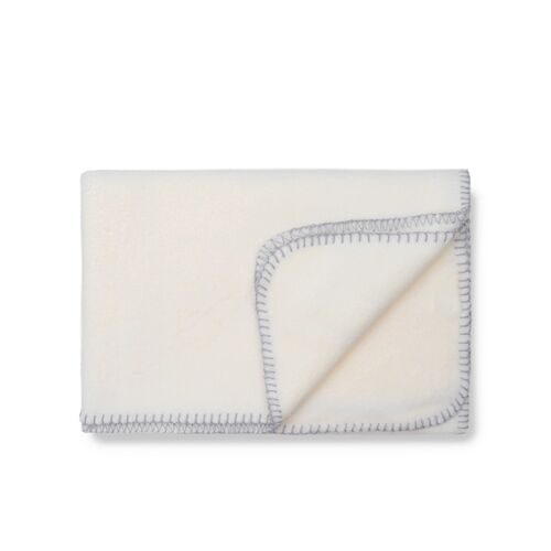 INTERBABY MANTA BORDADA OSO LAZO BEIGE 80X110