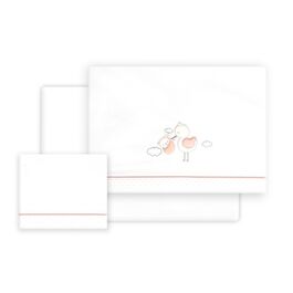 INTERBABY TRIPTICO CUNA CIGUEÑA OSO BCO/ROSA