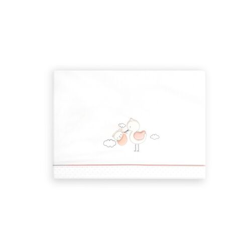 INTERBABY TRIPTICO CUNA CIGUEÑA OSO BCO/ROSA