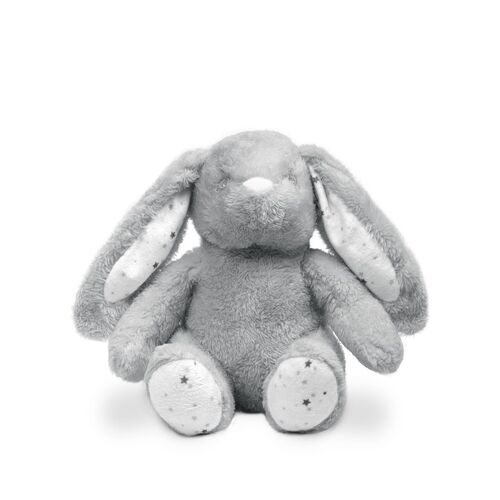 INTERBABY PELUCHE+MANTA ESTRELLA CONEJO GRIS