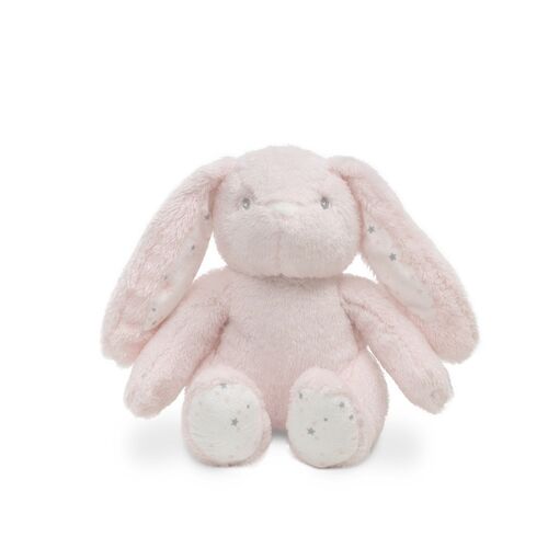 INTERBABY PELUCHE+MANTA ESTRELLA CONEJO ROSA