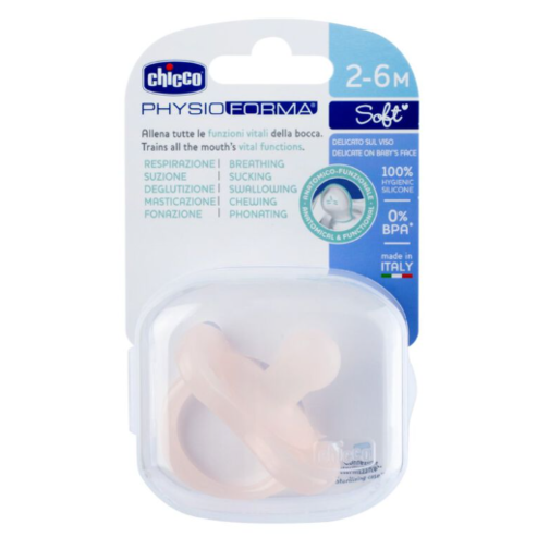 CHICCO CHUPETE PHYSIOFORMA SOFT ROSA 2-6 M