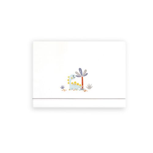 INTERBABY TRIPTICO CUNA DINOSAURIO PALMERA BCO/GRIS