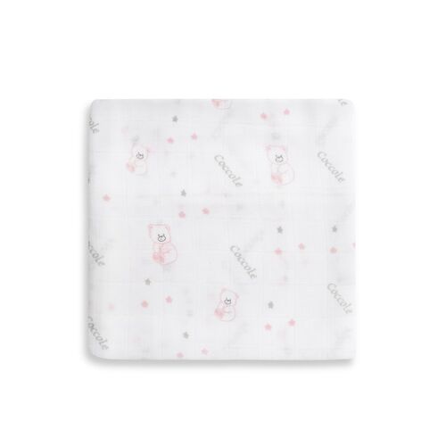 INTERBABY PACK 3 GASAS BAMBU BEAR ROSA