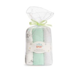 INTERBABY PACK 3 GASAS ELEFANTES ESTRELLAS VERDE