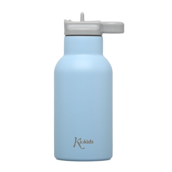 KIOKIDS BOTELLA AZUL DE ACERO INOXIDABLE 350ML
