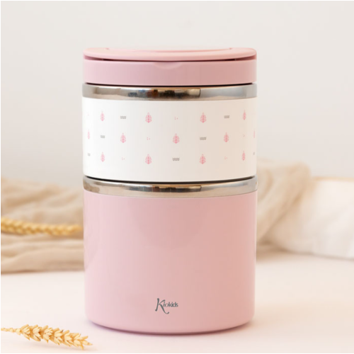 KIOKIDS TERMO 930 ML ACERO INOXIDABLE ROSA