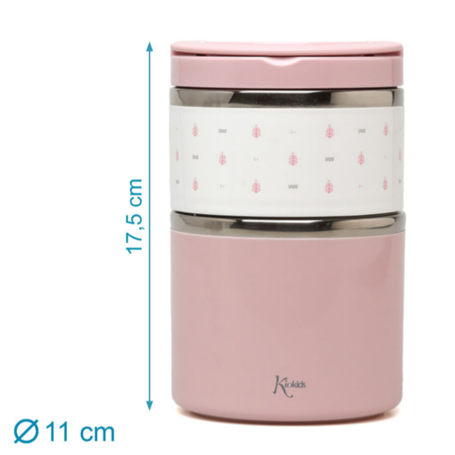 KIOKIDS TERMO 930 ML ACERO INOXIDABLE ROSA