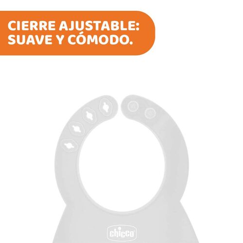 CHICCO BABERO SILICONA GRIS