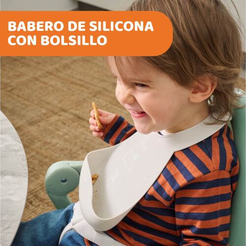 CHICCO BABERO SILICONA GRIS