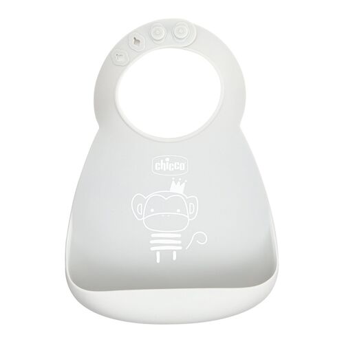 CHICCO BABERO SILICONA GRIS