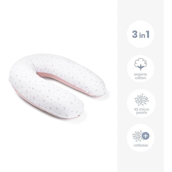 BABYMOOV COJIN LACTANCIA DOOMOO BUDDY FLOR ROSA