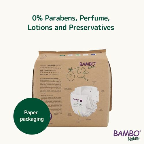 BAMBO NATURE PAÑALES TALLA 1 (2-4Kg)