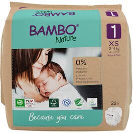 BAMBO NATURE PAÑALES TALLA 1 (2-4Kg)