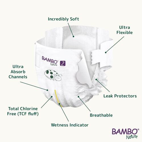 BAMBO NATURE PAÑALES TALLA 3 (4-8 KG)