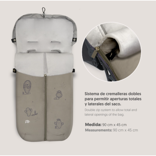 INTERBABY SACO CARRO UNIVERSAL CACTUS VERDE ...