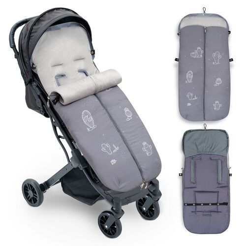 INTERBABY SACO CARRO UNIVERSAL CACTUS GRIS ...