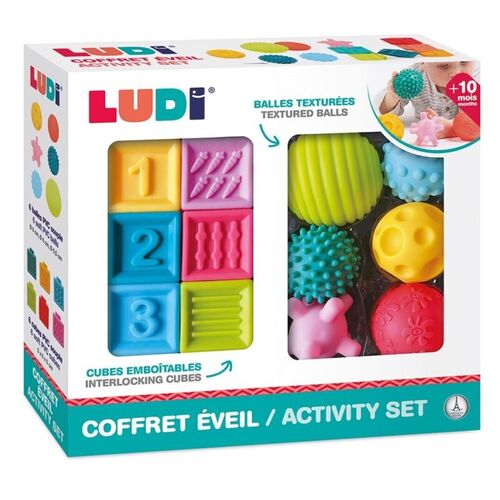 LUDI CONJUNTO 6 BOLAS 6 CUBOS