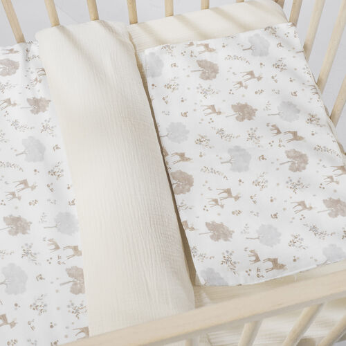 PASITO A PASITO EDREDON+BAJERA+ ALMOHADA 120X60 NARA