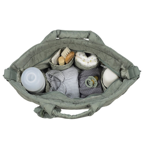 PASITO A PASITO BOLSA CANASTILLA PADDINGTON VERDE