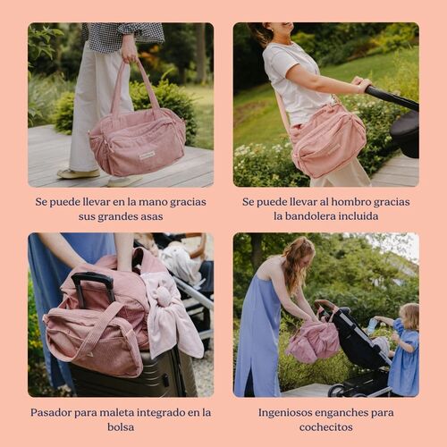 BABYMOOV BOLSO FLUFFY CORDUROY PINK