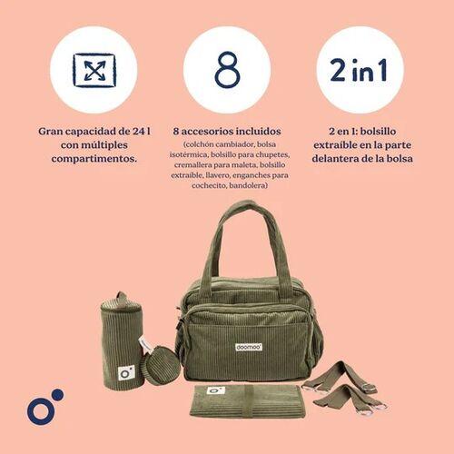 BABYMOOV BOLSO FLUFFY CORDUROY KAKI