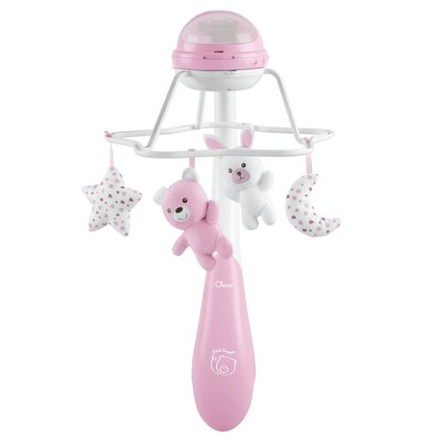 CHICCO TOY FD RAINBOW COT MOBILE PINK