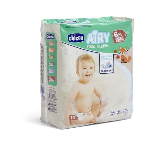 CHICCO PAÑAL AIRY XL 15-30KG 14UDS