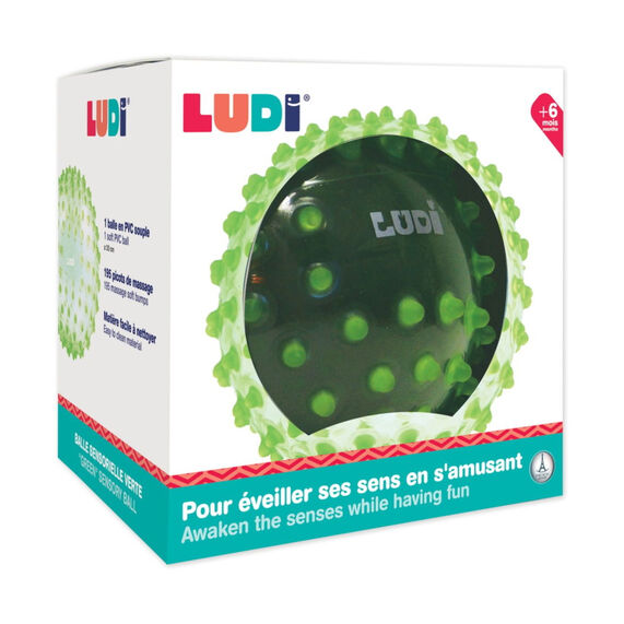 LUDI PELOTA DE ESTIMULACION SENSORIAL VERDE