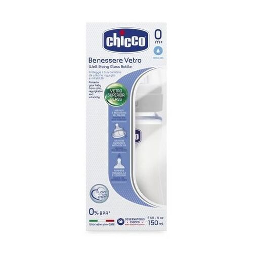 CHICCO BIB WB VIDRIO SIL NEUTRO 150ML