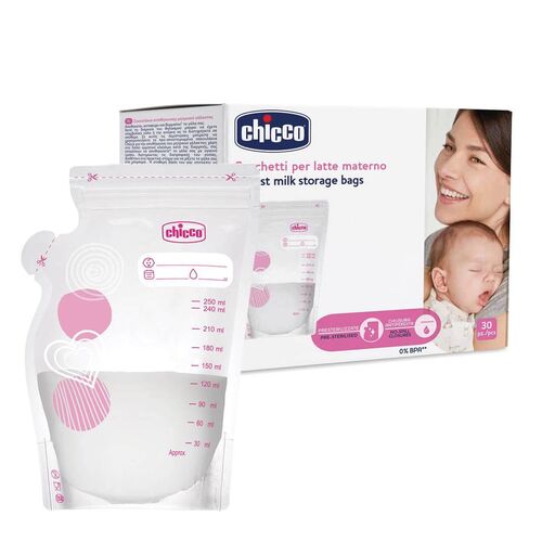 CHICCO BOLSAS LECHE MATERNA 30 PCS