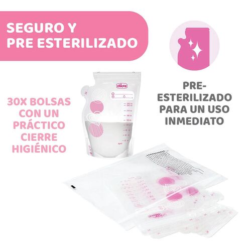 CHICCO BOLSAS LECHE MATERNA 30 PCS