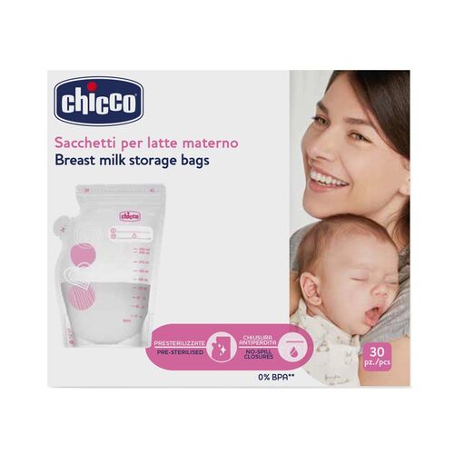 CHICCO BOLSAS LECHE MATERNA 30 PCS