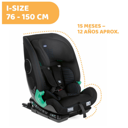 CHICCO SILLA AUTO MYSEAT ISIZE AIR BLACK