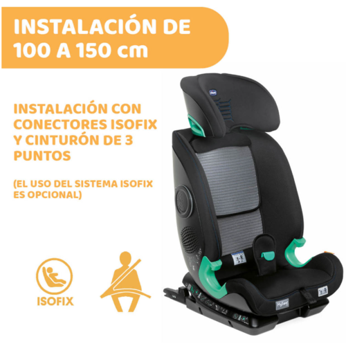 CHICCO SILLA AUTO MYSEAT ISIZE AIR BLACK