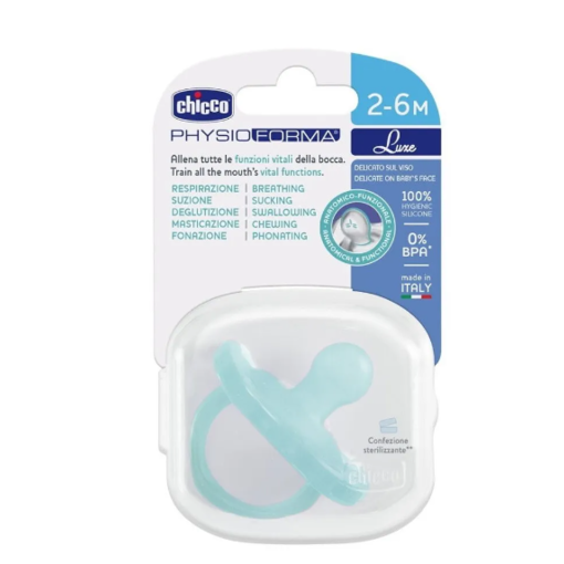 CHICCO CHUPETE PHYSIOFORMA LUXE 2-6 1UD AZUL
