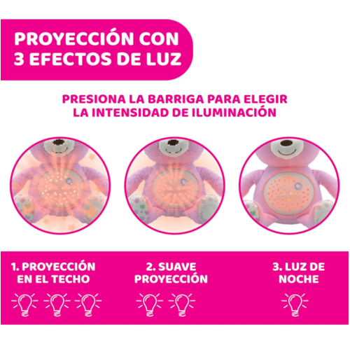 CHICCO PROYECTOR BABY BEAR ROSA