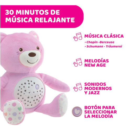 CHICCO PROYECTOR BABY BEAR ROSA