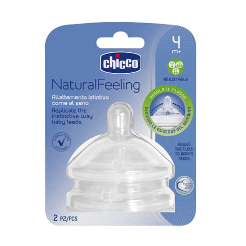 CHICCO TETINA NATURAL FEELING 4M+FLUJO REGULABLE