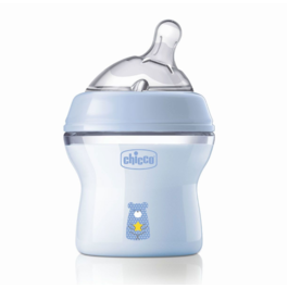 CHICCO BIBERON NATURALFEELINGAZUL +150ML