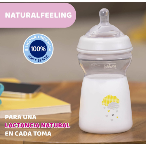 CHICCO BIBERON NATURALFEELING PP 6M+330ML NEUTRO