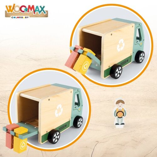 WOOMAX CAMION DE LA BASURA MADERA