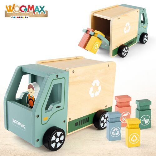 WOOMAX CAMION DE LA BASURA MADERA